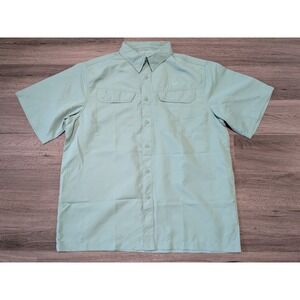 BSA Men's Green Lightweight Vented Scouting America Adventure Shirt Size Large